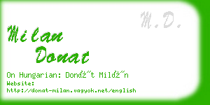 milan donat business card